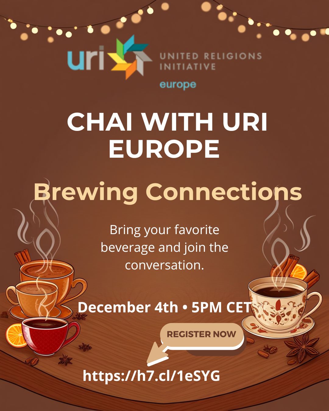 Chai with URIE December 4th