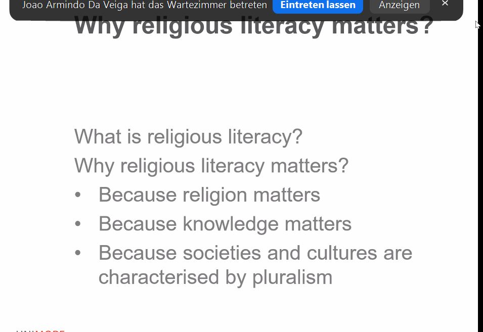 Religious Literacy Webinar 1