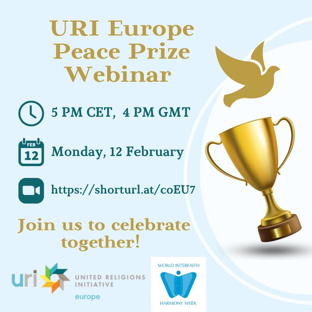 URI Europe Peace Prize Webinar Poster 